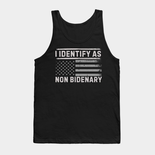 I identify as non Bidenary (v2) Tank Top by TreSiameseTee